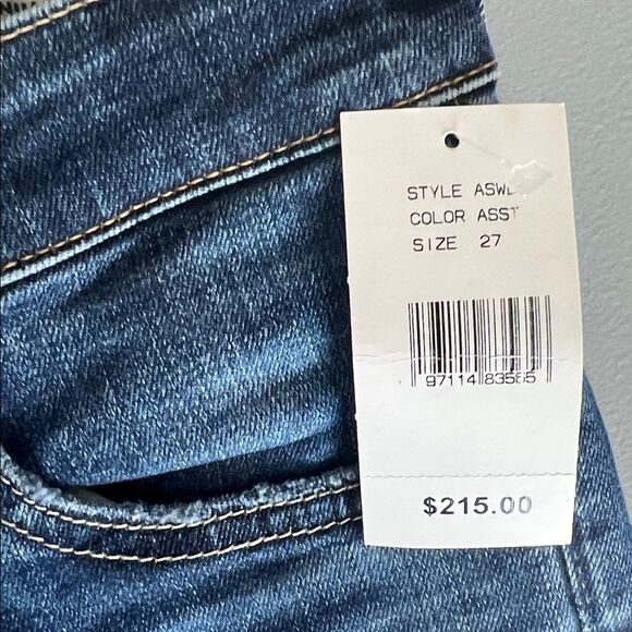 New AG THE FARRAH SKINNY ANKLE high-rise skinny ankle Distressed Jeans Size 27 - Picture 5 of 12